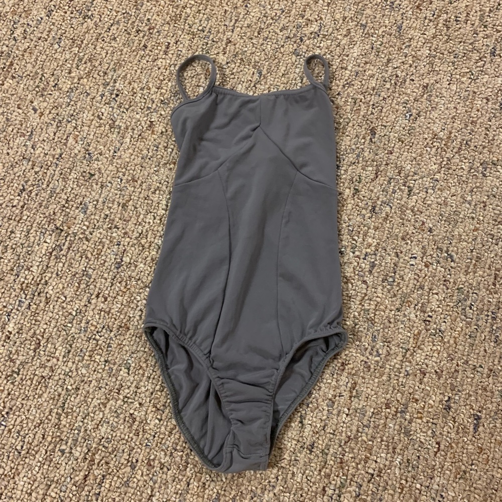 Modern gray ballet leotard